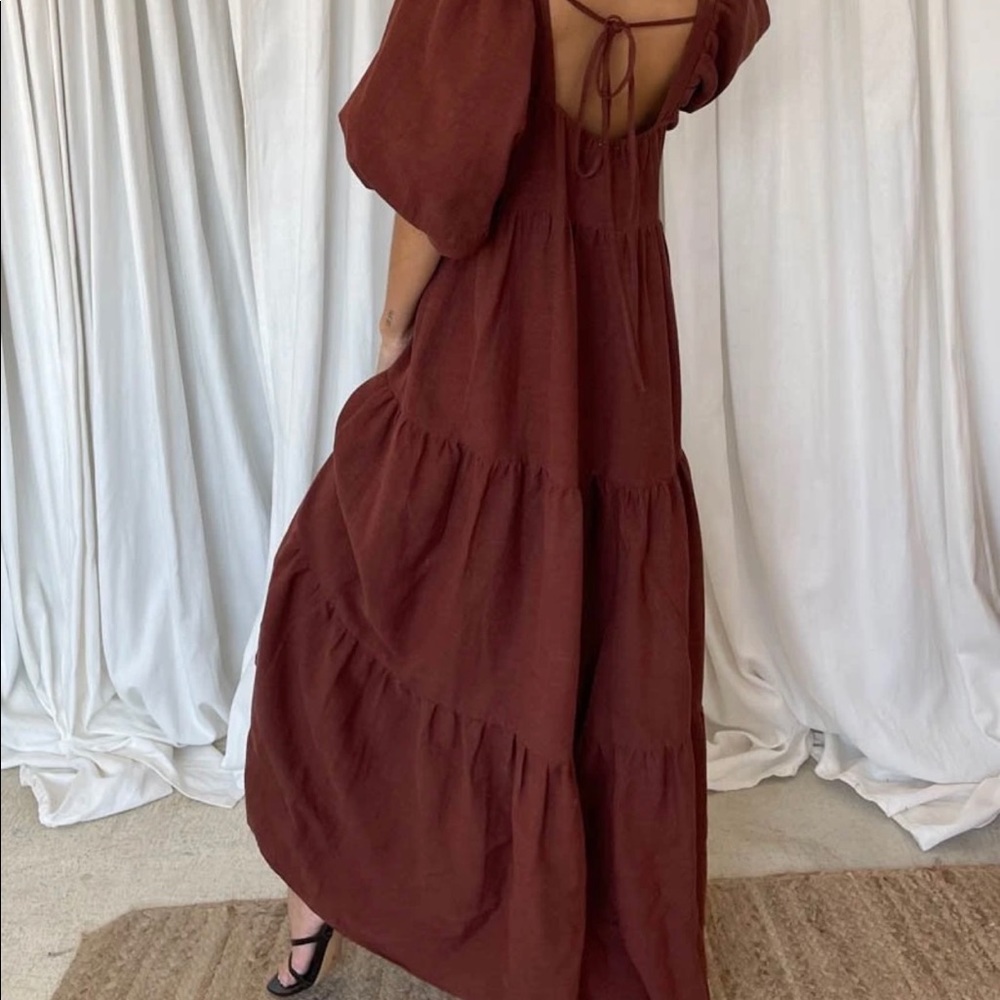 Sundays the Label, adeline dress, mahogany